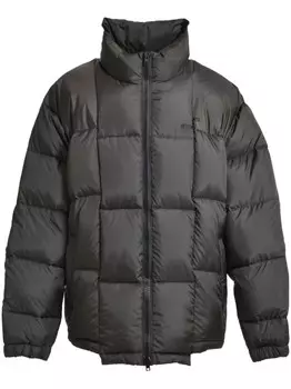 Куртка-стеганая с вышитым логотипом VETEMENTS, черный