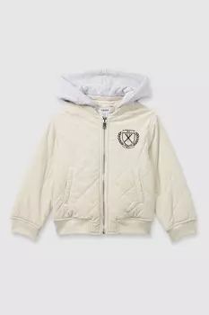 Куртка стеганая с вышивкой и игольным шнуром Reiss, белый