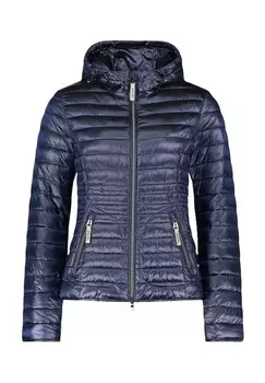 Куртка стеганая, воротник стойка, капюшон, женская CARTOON, цвет 8345 Dark Sky