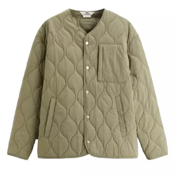 Куртка стеганая Zara Quilted Limited Edition, бежевый