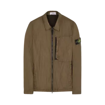 Куртка Stone Island Compass Patch Collared Zip Up 'Olive', зеленый