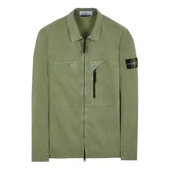 Куртка STONE ISLAND Garment-Dyed Jacket 'Sage', зеленый
