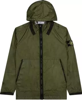 Куртка Stone Island Hooded Jacket 'Olive', зеленый