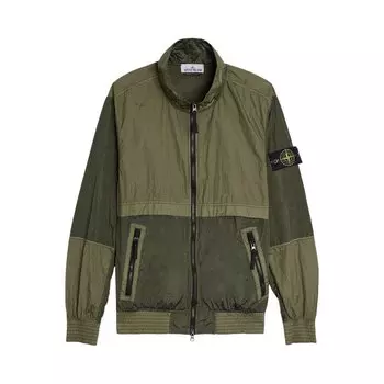 Куртка Stone Island Slim Fit Panelled Hooded Jacket, зеленый