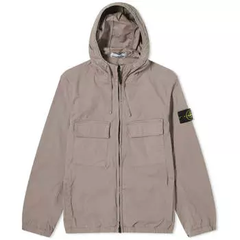 Куртка Stone Island Supima Cotton Twill Stretch-TC Hooded, серо-коричневый