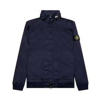 Куртка Stone Island Waffen Patch Foldable Hooded Zip Up 'Navy Blue', синий