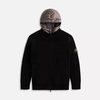 Куртка Stone Island Zip Knit Hooded Jacket, черный
