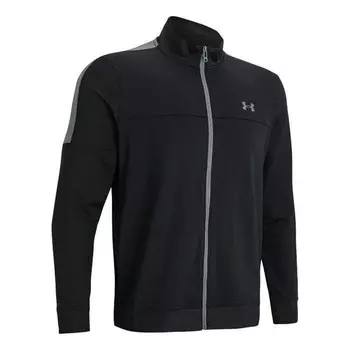 Куртка storm midlayer full-zip jacket 'black grey' Under Armour, черный