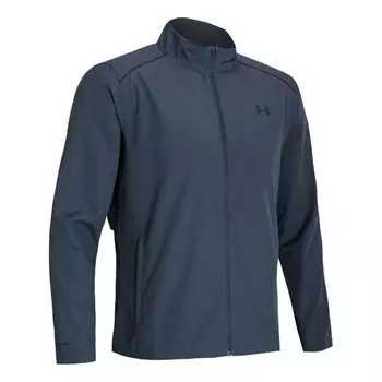 Куртка storm run jacket 'grey blue' Under Armour, серый