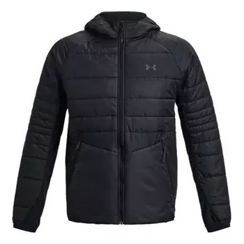 Куртка storm session hybrid jacket 'black' Under Armour, черный