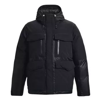 Куртка storm ultimate down jacket 'black' Under Armour, черный