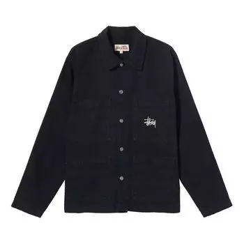 Куртка Stussy Alphabet Minimalistic Button Jacket Unisex Black, черный