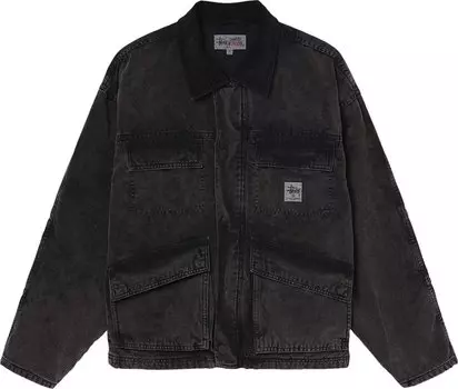 Куртка Stussy Distressed Canvas Shop 'Black', черный