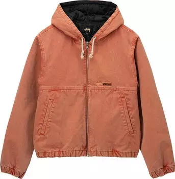 Куртка Stussy Double Dye Work Jacket 'Faded Red', красный