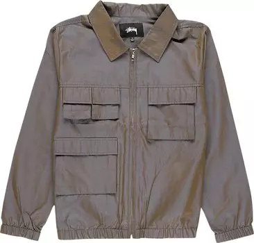 Куртка Stussy Iridescent Jacket 'Grey', серый
