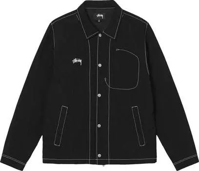 Куртка Stussy Nylon Folsom Jacket 'Black', черный