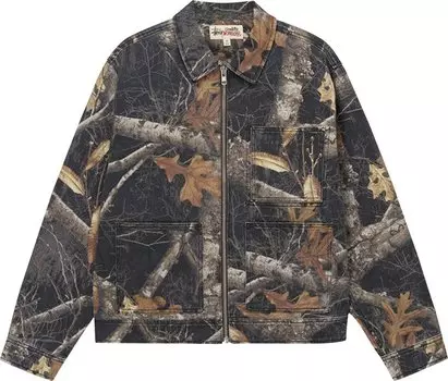 Куртка Stussy Realtree Edge Zip Work Jacket 'Black', разноцветный