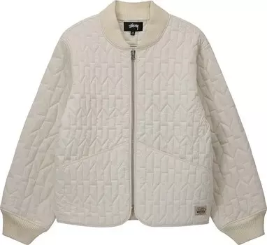 Куртка Stussy S Quilted Liner Jacket 'Cream', кремовый