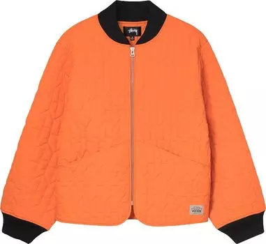 Куртка Stussy S Quilted Liner Jacket 'Orange', оранжевый