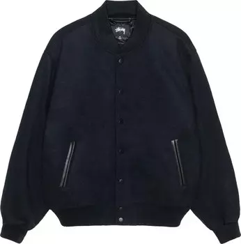 Куртка Stussy Sport Melton Varsity 'Black', черный