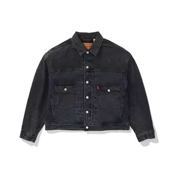 Куртка Stussy X Levi's Dyed Jacquard Levis, черный