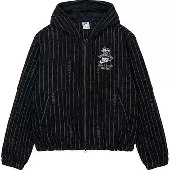 Куртка Stussy x Nike Stripe Wool Unisex, черный