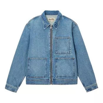 Куртка Stussy Zip Work Jacket, коричневый