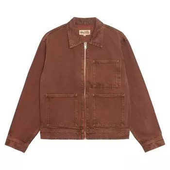 Куртка Stussy Zip Work Jacket, коричневый