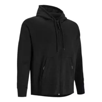 Куртка summit fleece full zip jacket 'black' Under Armour, черный