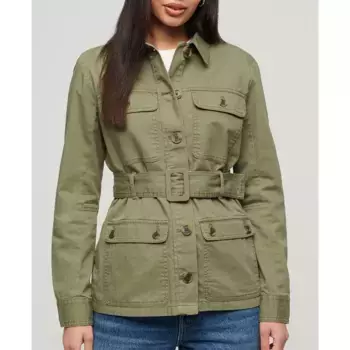 Куртка Superdry Belted Safari, зеленый