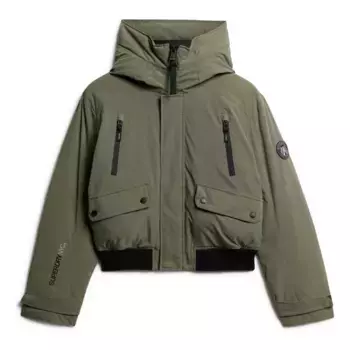 Куртка Superdry City Padded bomber, зеленый
