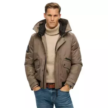 Куртка Superdry City Tweed padded, бежевый