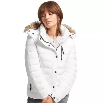 Куртка Superdry Classic Faux Fur Fuji, белый