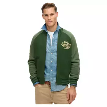 Куртка Superdry College Graphic bomber, зеленый