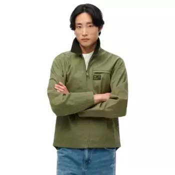 Куртка Superdry Cord Collar Ranch bomber, зеленый