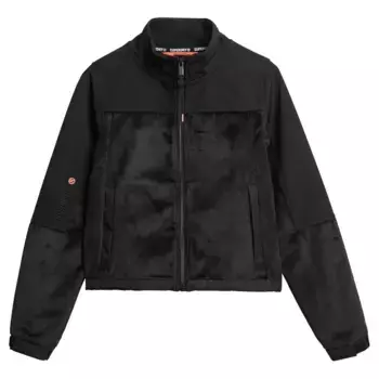 Куртка Superdry Drop Needle Velour Trekker, черный