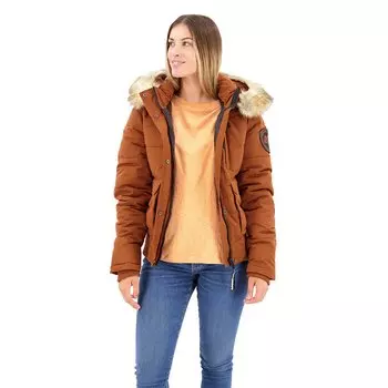 Куртка Superdry Everest Bomber Puffer, коричневый