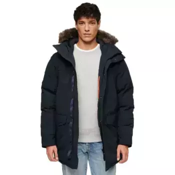Куртка Superdry Everest Faux Fur, синий