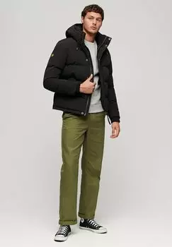 Куртка Superdry EVEREST HOODED PUFFER, цвет jet black