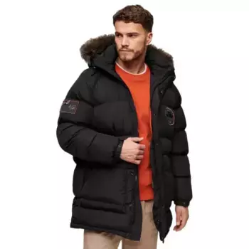 Куртка Superdry Everest Longline Baffled, черный