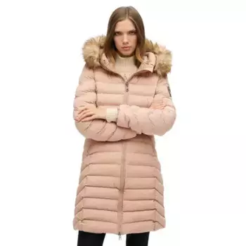 Куртка Superdry Fuji Faux Fur, бежевый