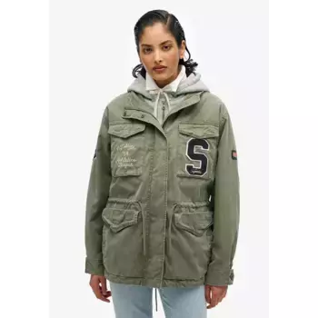 Куртка Superdry Jersey Emb Military, зеленый