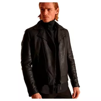 Куртка Superdry Leather Biker, черный