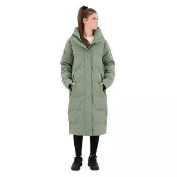 Куртка Superdry Longline Puffer, зеленый