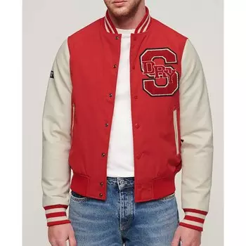 Куртка Superdry Mascot Varsity Bomber, красный