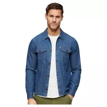 Куртка Superdry Merchant Indigo overshirt, синий