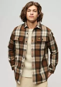 Куртка Superdry MILLER, цвет roderick check brown