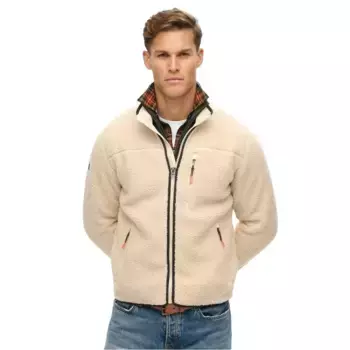 Куртка Superdry Outdoor Fleece, бежевый