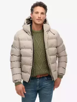 Куртка Superdry Puffer, цвет beige/marl