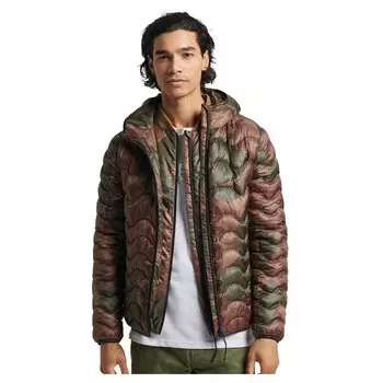 Куртка Superdry Vintage Hooded Mid Layer, зеленый